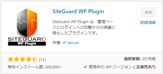 SiteGuard WP Plugin