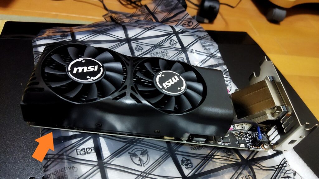 MSI GeForce GTX 1050 Ti 4GT LP ロープロファイル金具　補助電源不要