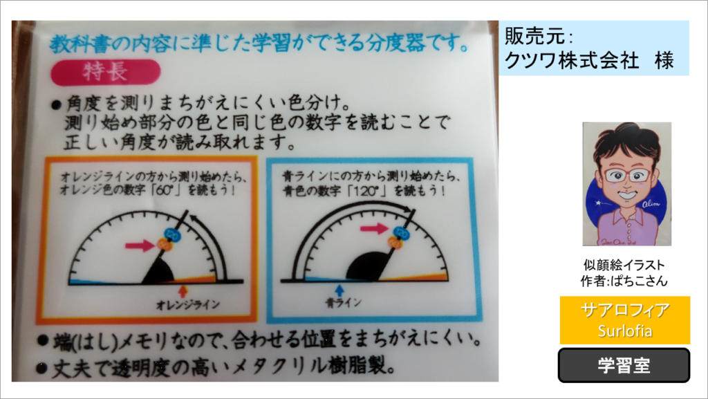 「端（はし）なし分度器」の特長