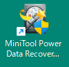 MiniTool Power Data Recovery アイコンをマウスの左ボタンをダブルクリックします。